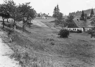 Umgebindehäuser : Umgebindehäuser im Oberdorf von Nové Hamry