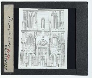 Straßburg, Münster : Aufriss