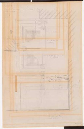 Reichsluftfahrtministerium, Berlin: Saalbau, Garderobe für den Ehrensaal (Vorräume, Heizverkleidungen): Details [1:1]