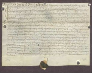 Gültbrief von Veit Lorenz von Berghausen gegen die geistliche Verwaltung Durlach
