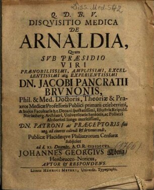 Disqvisitio Medica De Arnaldia