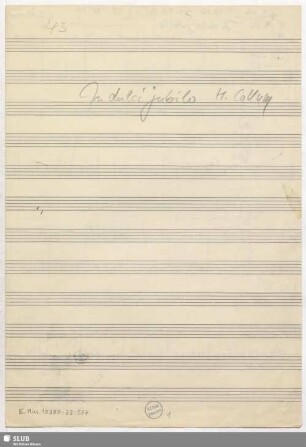 In dulci jubilo - E.Mus.15350-ZZ-557 : org : C