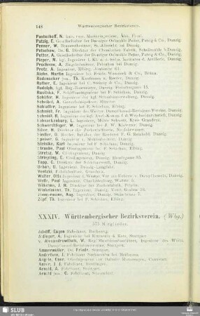 XXXIV. Württembergischer Bezirksverein.