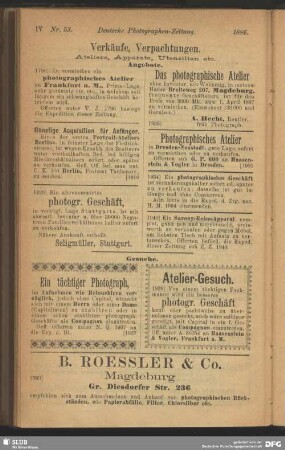 Verkäufe, Verpachtungen