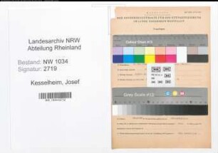 Entnazifizierung Josef Kesselheim , geb. 09.12.1912 (Major)
