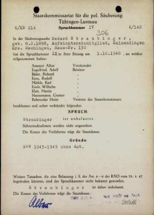 Straubinger, Medard