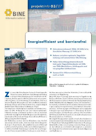 Energieeffizient und barrierefrei.