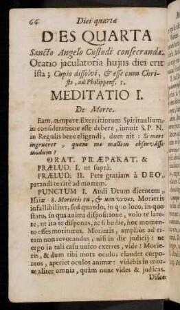 66-74, Meditatio I