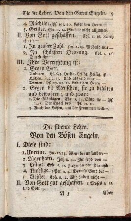 Die sibente Lehre. Von den Bösen Engeln.