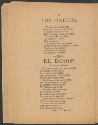El bohio. : (Canción cubana).