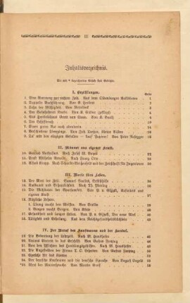 Inhaltsverzeichnis
