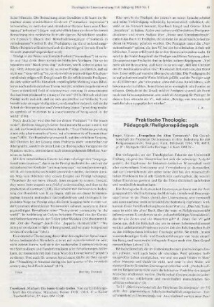 Praktische Theologie: Pädagogik/Religionspädagogik