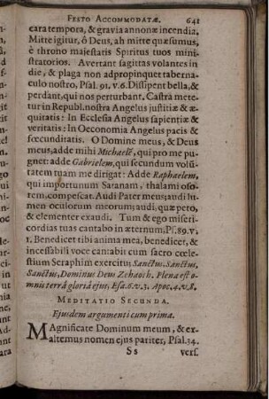 Meditatio Secunda. Ejusdem argumenti cum prima