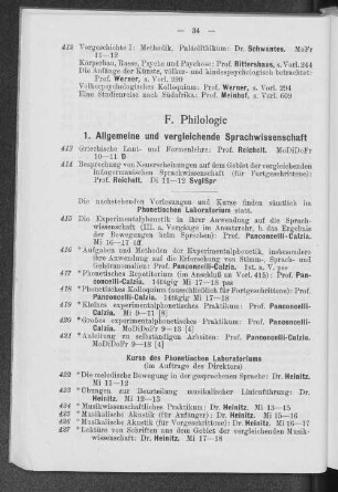 F. Philologie