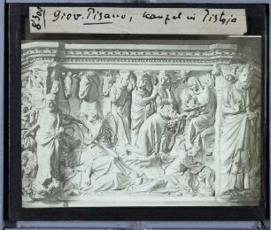 Pistoia, S. Andrea,Pisano (Giovanni), Kanzel von S. Andrea in Pistoia : Relief