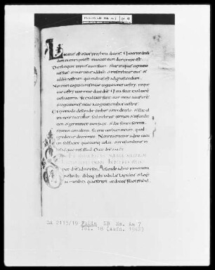 Epistolar — Initialen L und S, Folio 18recto