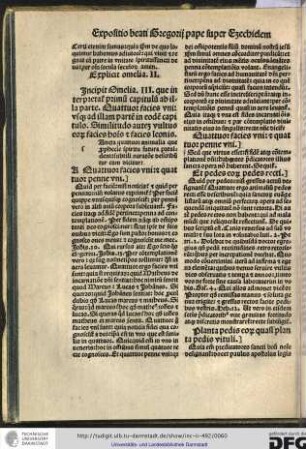Incipit omelia III, que interpretatur primum capitulum ab illa parte: quattuor facies... usque ad illam partem in eodem capitulo: Similitudo autem...