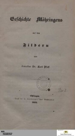 Geschichte Möhringens auf den Fildern
