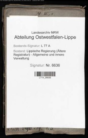 Zuständigkeit des Hofgerichts im Amt Blomberg