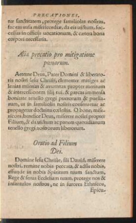 Alia precatio pro mitigatione poenarum.