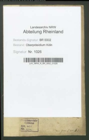 Die bei den Domänen-Etats pro 1819 anzunehmenden Getreidepreise