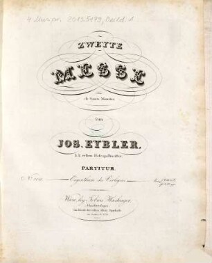 Zweyte Messe : (de Sancto Mauritio)
