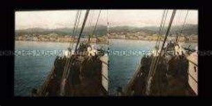 Blick vom Schiff auf Messina
