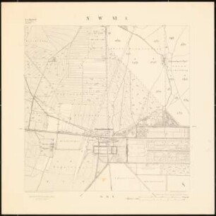 Bebauungsplan München-Hirschau: Oberschleißheim, Katasterkarte 1:5000