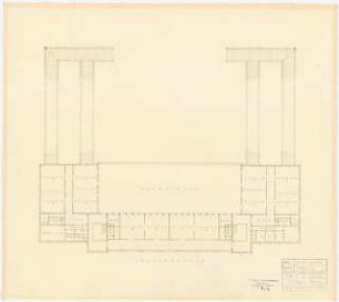 UFA (Universum Film AG), Potsdam-Babelsberg Kantine: Grundriss Obergeschoss 1:200