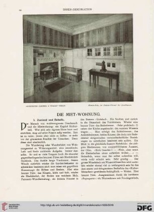 17: Die Miet-Wohnung, [1] : Zustand und Behelfe