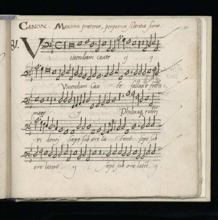 81. Vivendum caute, fallax est frontis