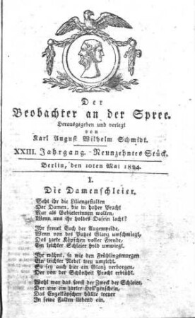 19. Stueck, 10. Mai 1824