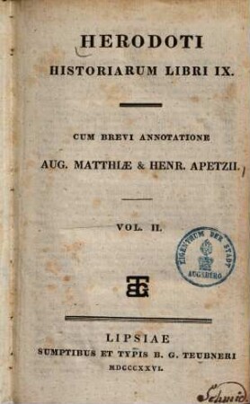 Herodoti historiarum libri IX, 2