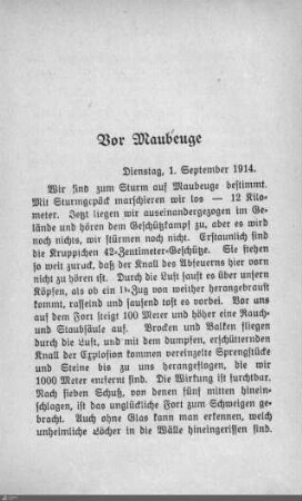 Vor Maubeuge