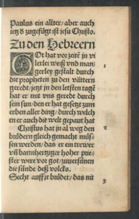 Zu den Hebreern