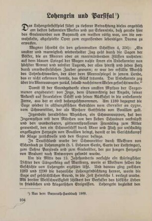 Lohengrin und Parsifal