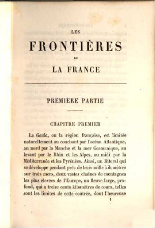 Les frontières de la France