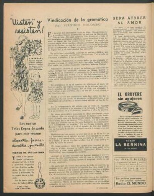 Vindicación de la gramática