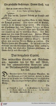 Das dreyzehnte Capitel: Von militarischen Strafen und Belohnungen [...]