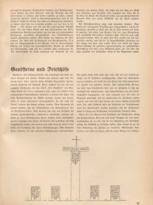 Grabsteine und Friedhöfe