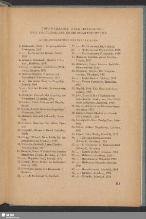 Bibliographie Erzgebirgischer Und Vogtländischer Mundartdichtung
