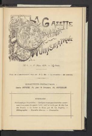N° 6. — 1er Mars 1899. — 3e Année
