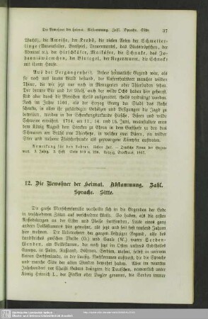 12. Die Bewohner der Heimat. Abstammung. Zahl. Sprache. Sitte
