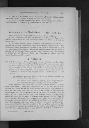 Versammlung zu Marienburg. - 1434 Apr. 25.