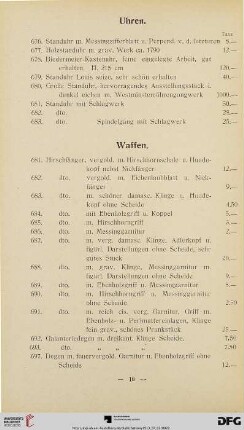 Waffen (Nr. 681-757)