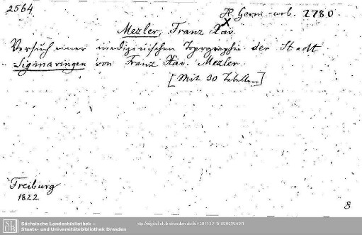 Historia urbium Germanicarum 2780: Historia urbium Germanicarum 2780