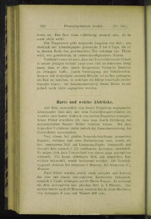 Harte und weiche Abdrücke