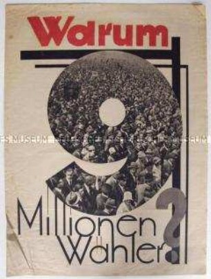 Illustrierte Propagandaschrift der SPD mit Mitgliederwerbung