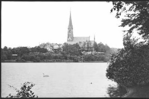 Chemnitz. Schlossteich und Schlosskirche