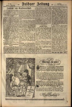 Zweite Ausgabe vom Freitag, den 16. März 1928.